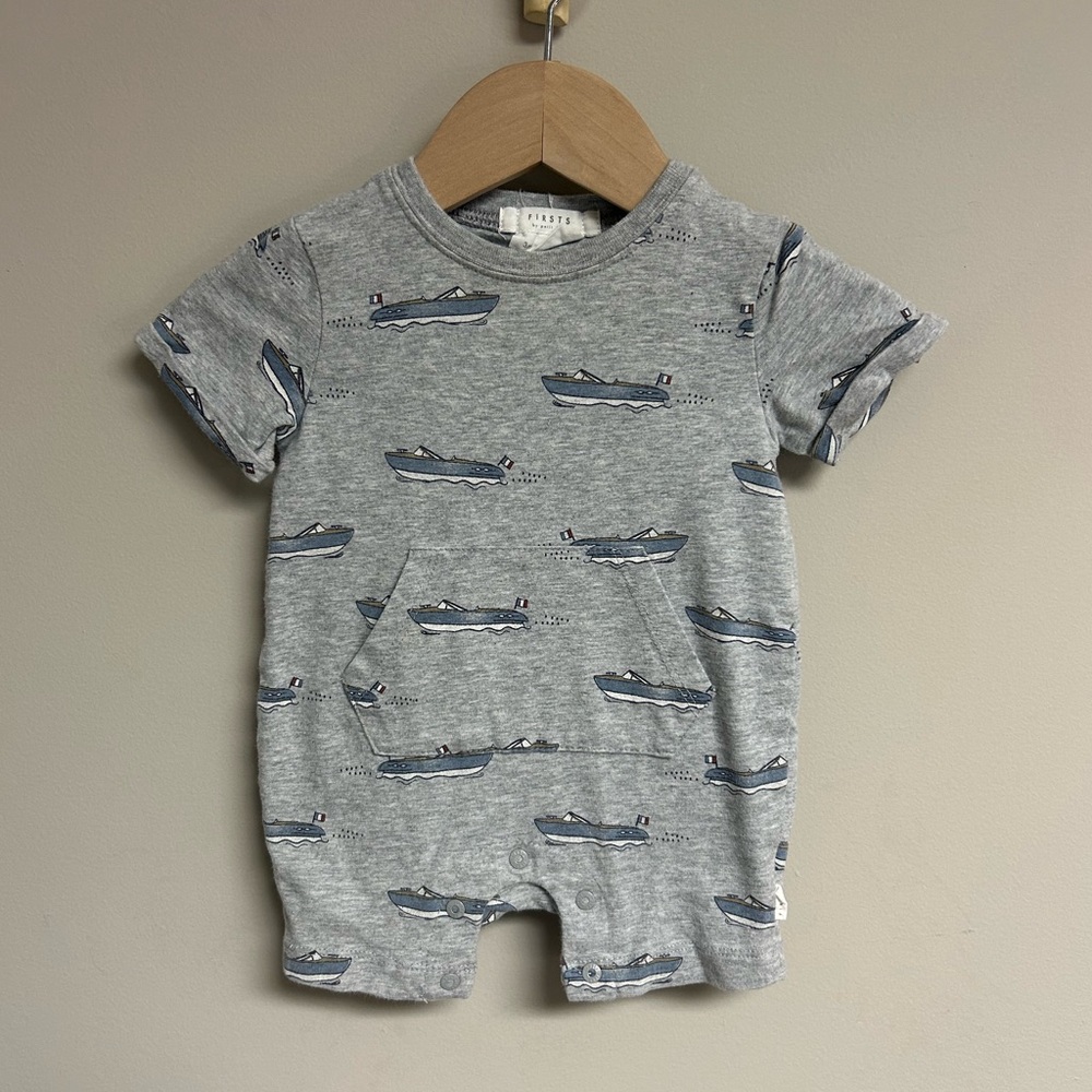 Nautical Gray Kids Bodysuit